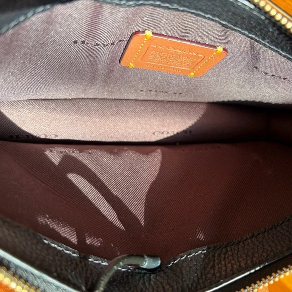 Coach Noa Pop Up Messenger Crossbody Black Leather C4816 - Picture 7 of 17